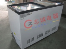 百利冷柜WCD-258(A)青苹果卧式展示雪柜 冷冻冷藏商用保鲜冰柜